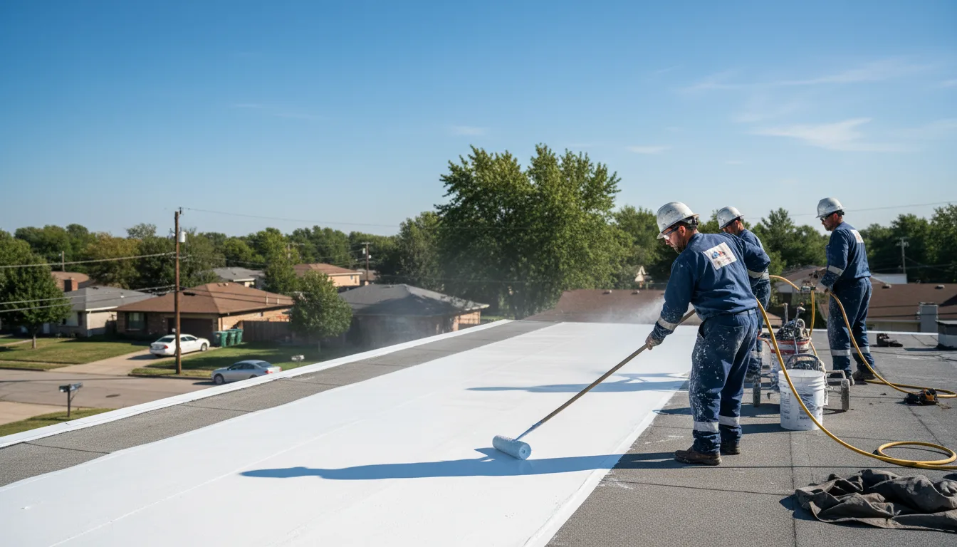 Commercial roof coating in Hensel, ND near me